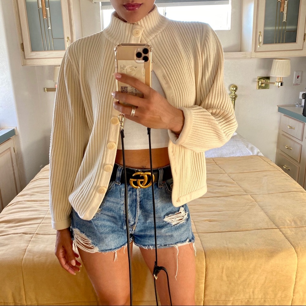 Giorgio Armani Le Collezioni Vintage Knit Cardigan